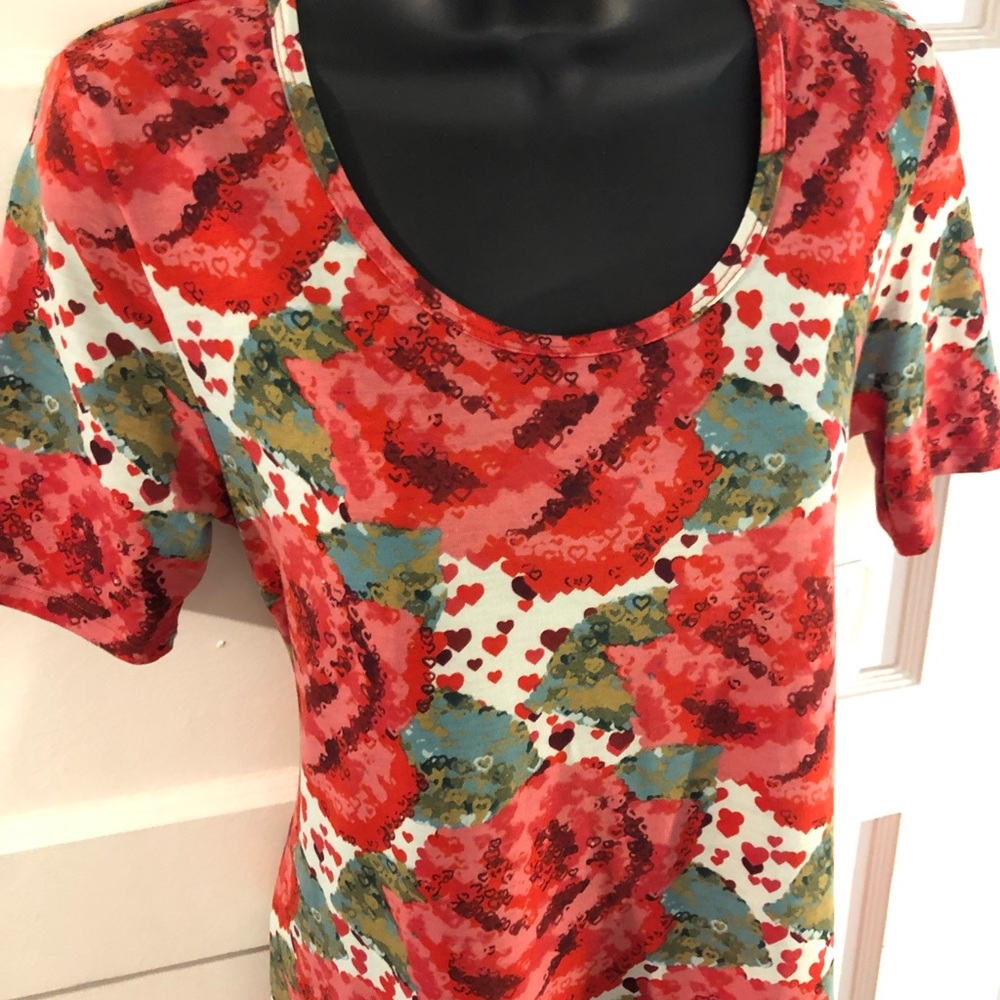 NWT Lularoe Valentine 2019 Hearts & Floral